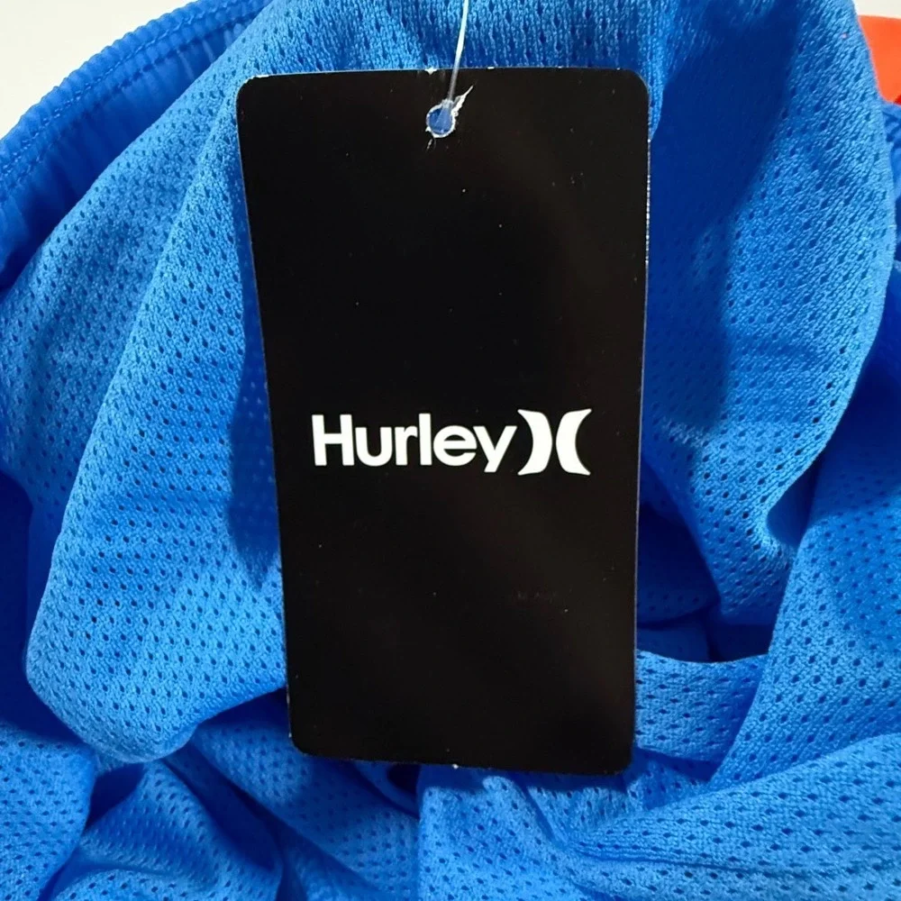 Hurley Boys Swim Trunks XXL 18/20 Baltic Blue Rainbow Ombre Board Shorts 988150